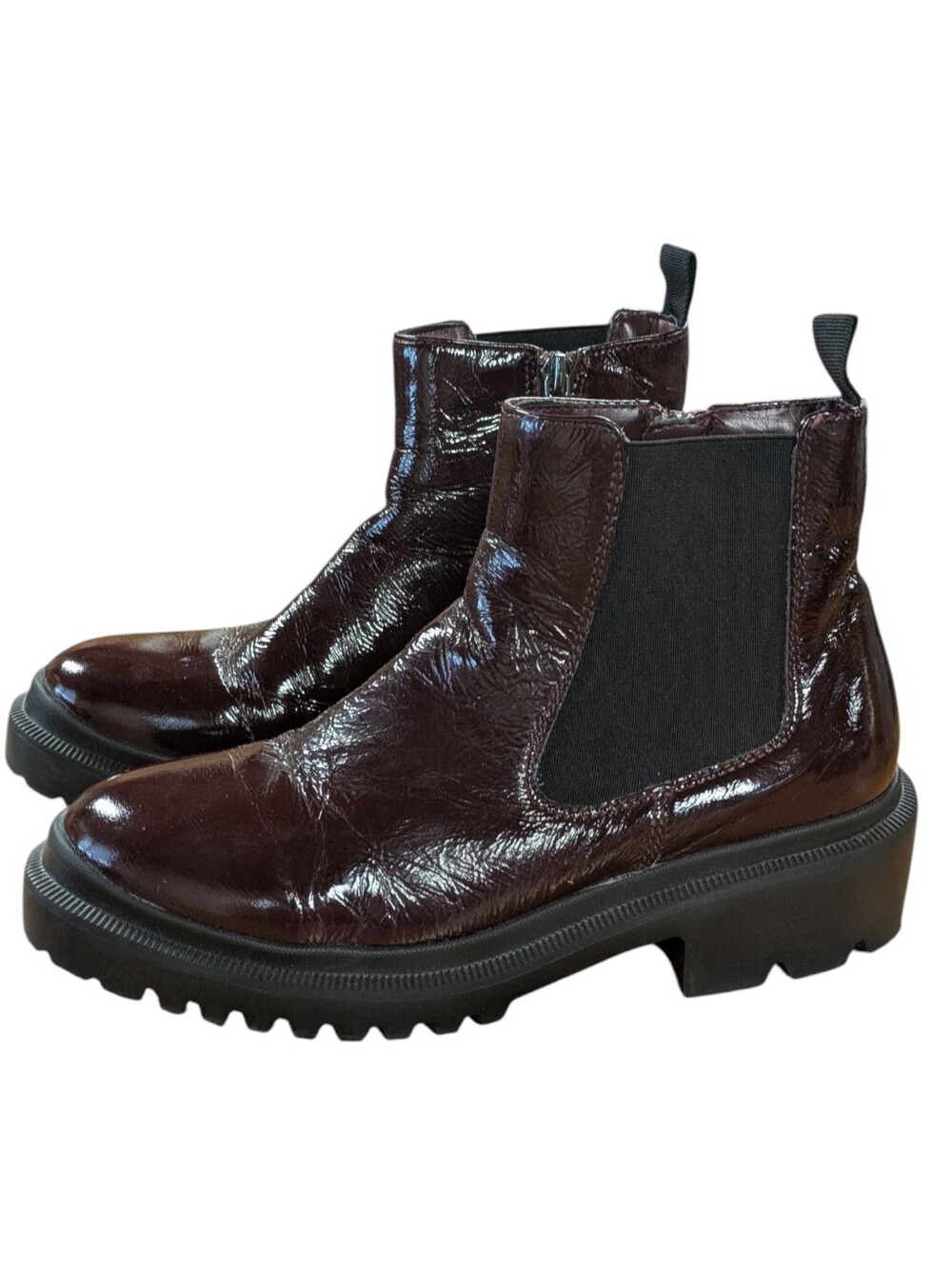 Blondo Cayla Waterproof Chelsea Boots Burgundy Size 6